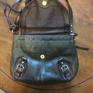 Lucky all leather crossbody purse